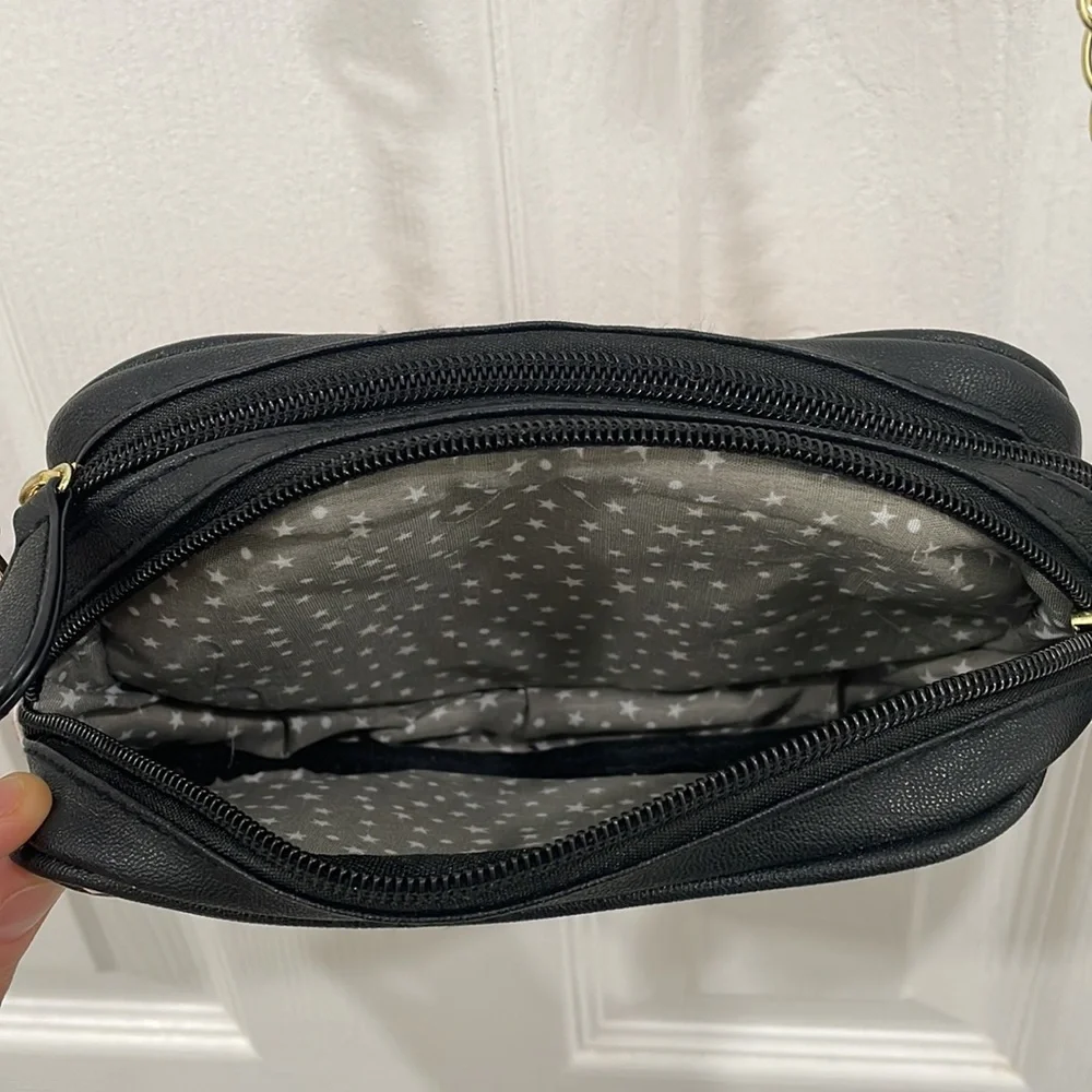 Kitty cat Betsy Johnson pink and black purse - Picture 8 of 9